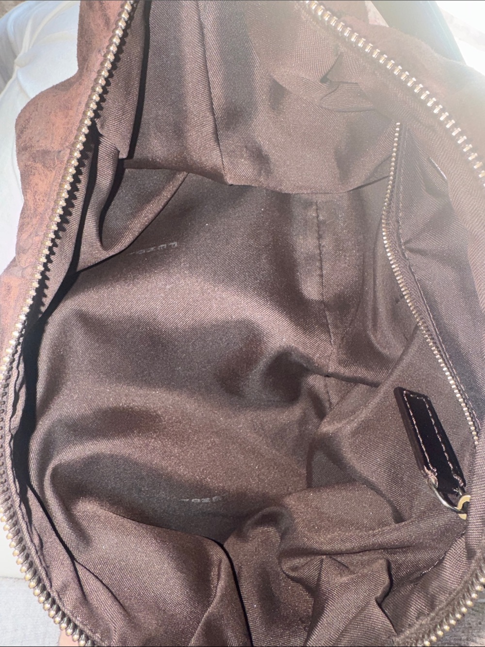 FENDI Brown Suede shoulder bag - Picture 14 of 15